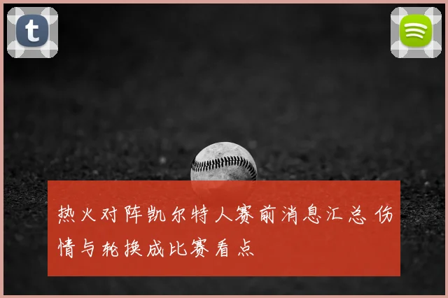 热火对阵凯尔特人赛前消息汇总 伤情与轮换成比赛看点