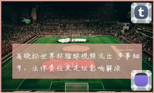 高晓松世界杯赌球视频流出 涉事细节、法律责任及足坛影响解读
