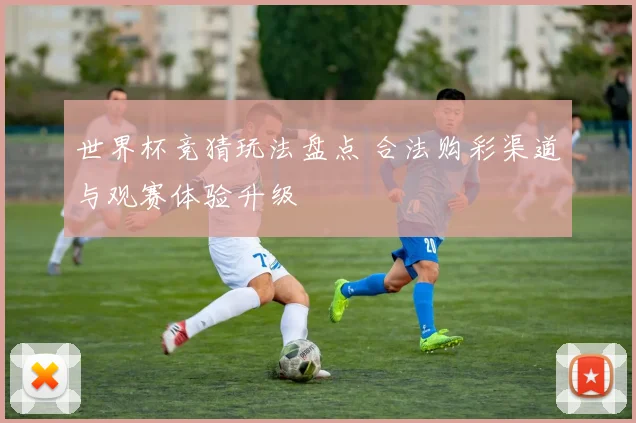 世界杯竞猜玩法盘点 合法购彩渠道与观赛体验升级